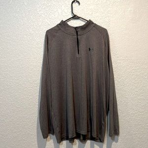 Under Armor, Heat Gear, 1/4 Zip Gray Pullover